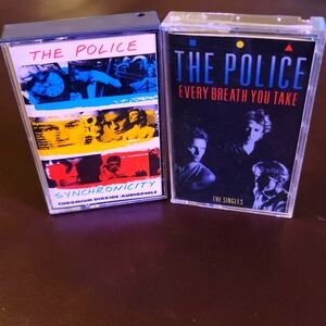 THE POLICE SET OF 2 Cassette Tapes 80s VINTAGE incl Roxanne NICE!